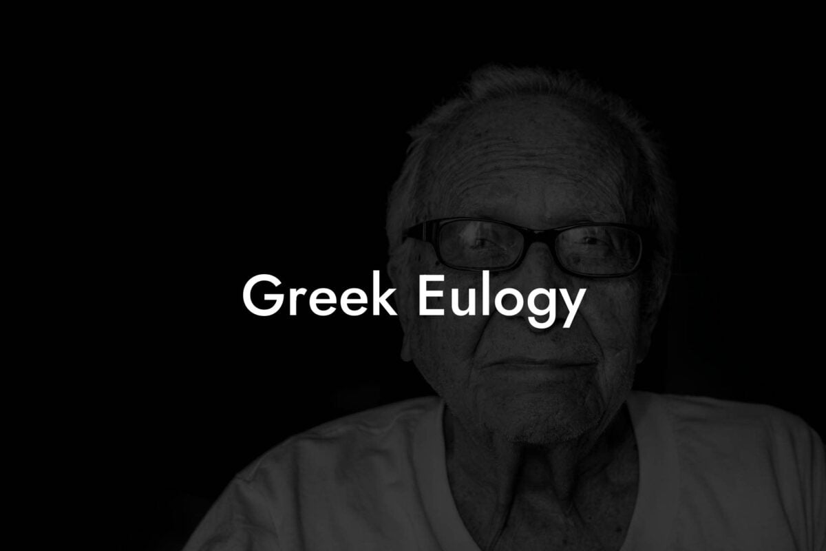 Greek Eulogy