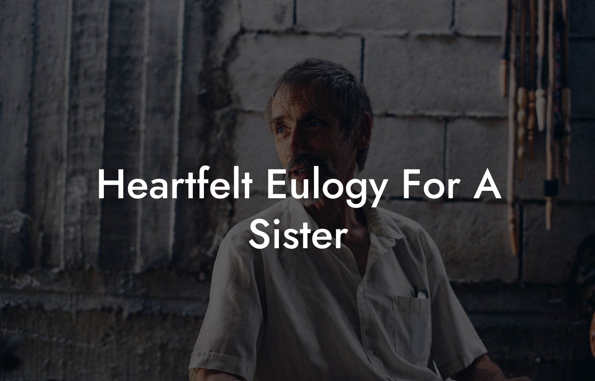 Heartfelt Eulogy For A Sister
