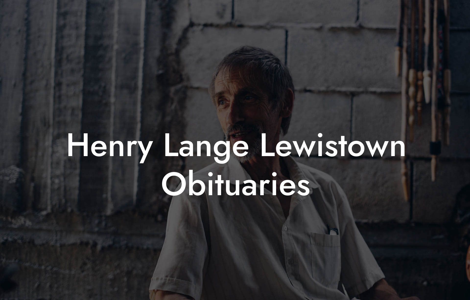 Henry Lange Lewistown Obituaries