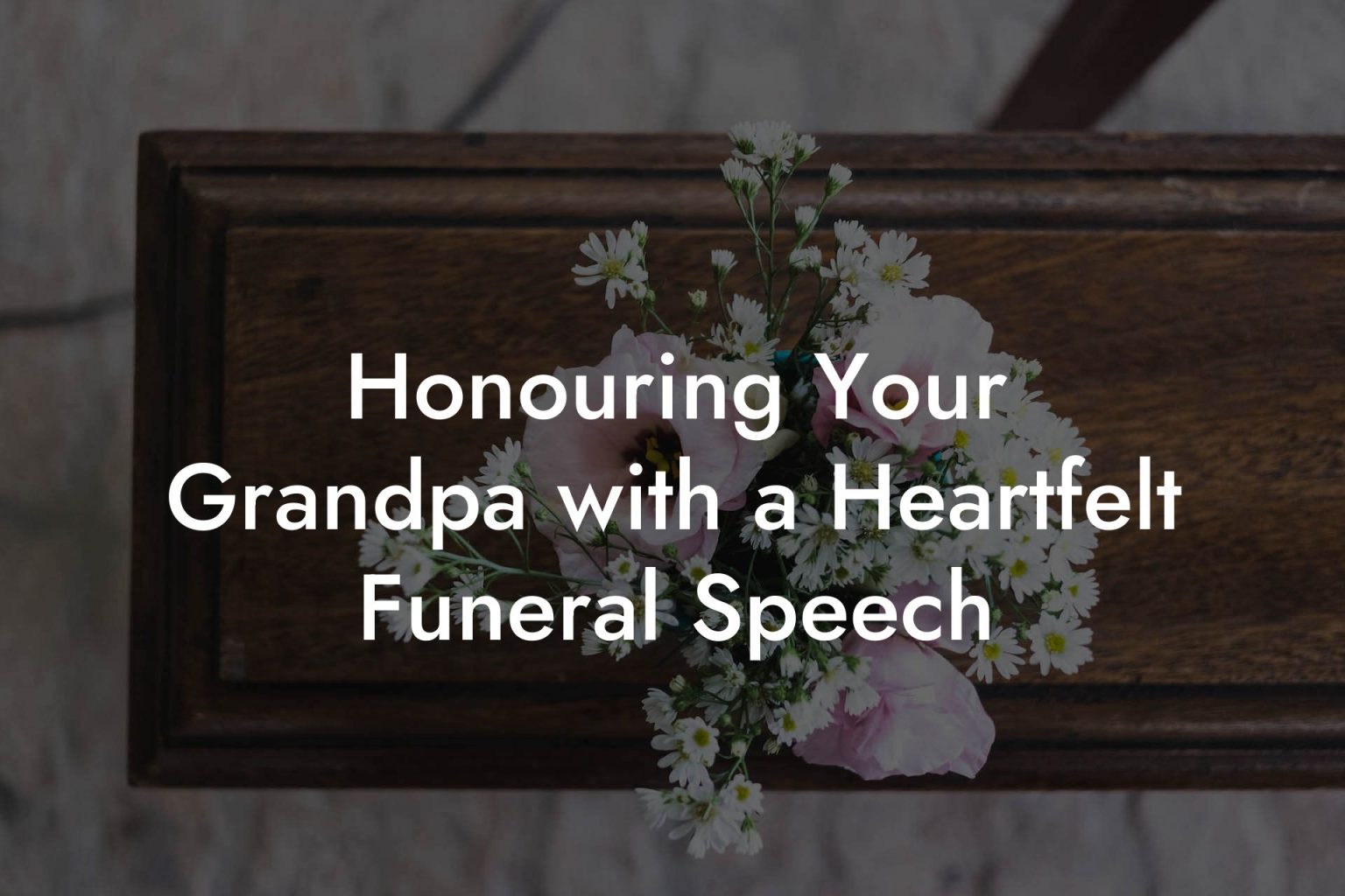 speech during the funeral