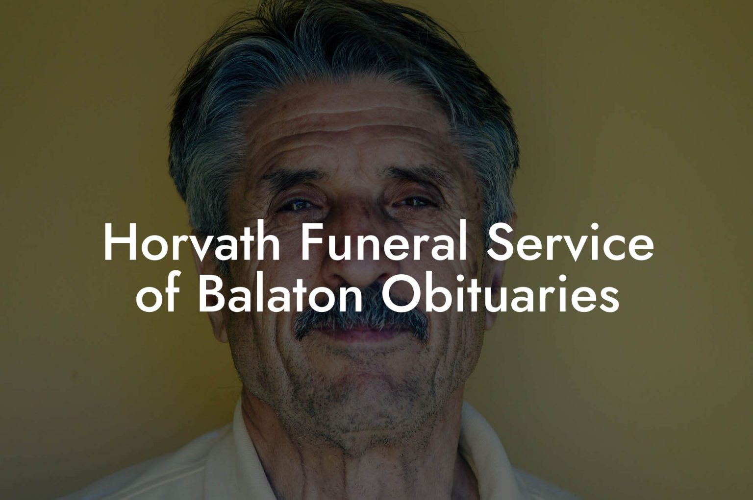 Horvath Funeral Service of Balaton Obituaries Eulogy Assistant