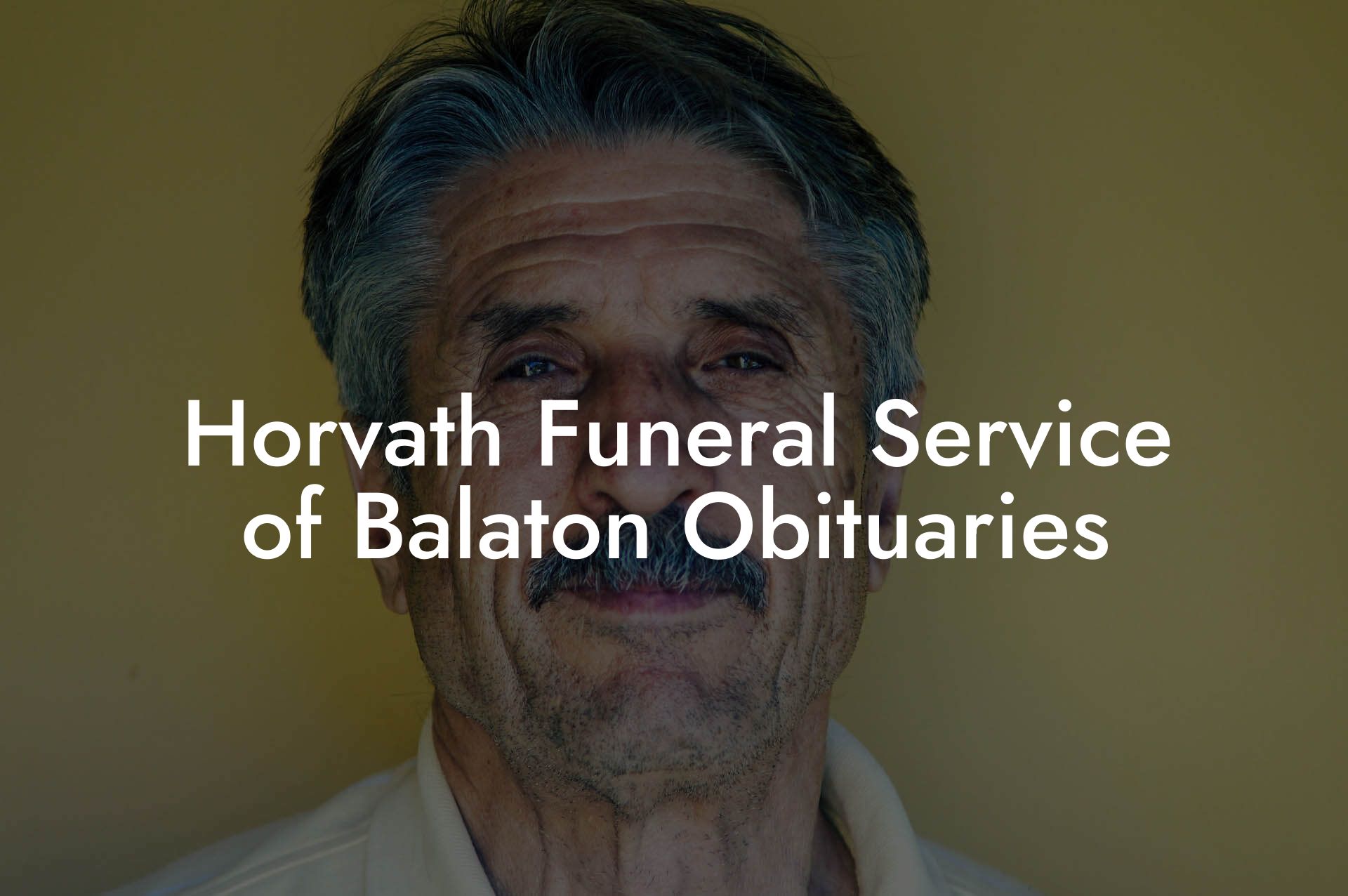 Horvath Funeral Service of Balaton Obituaries