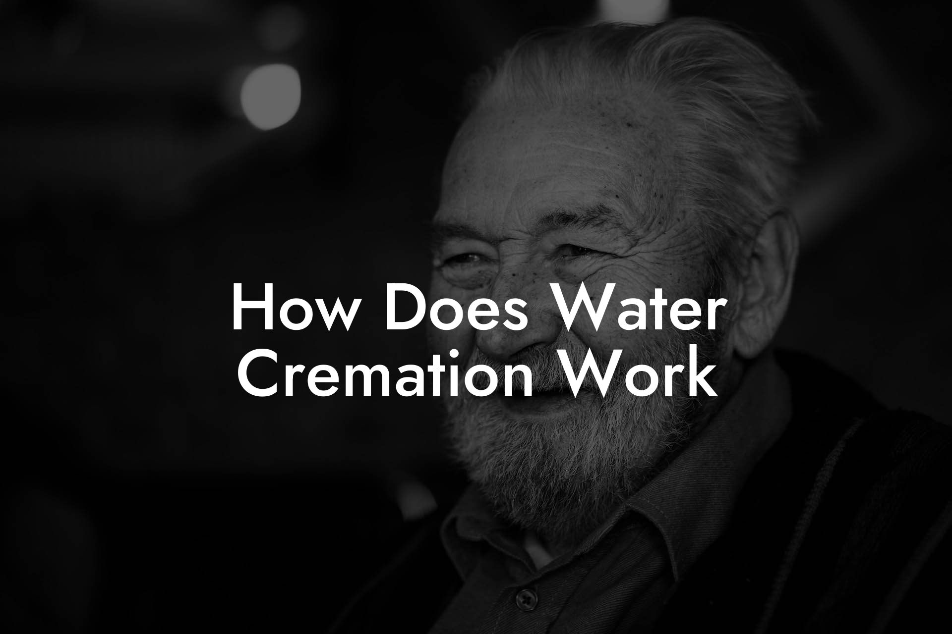 How Does Water Cremation Work