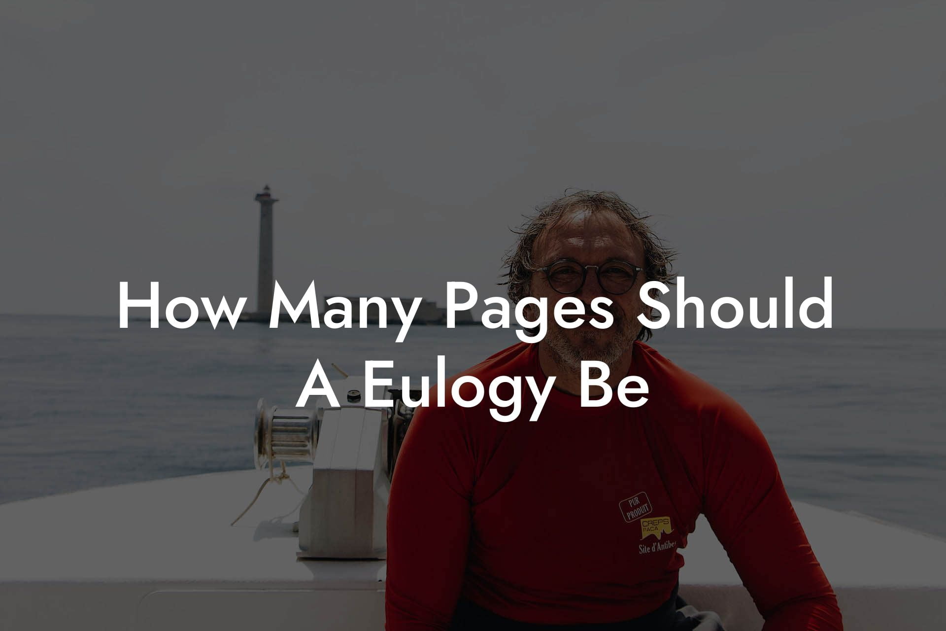 How Many Pages Should A Eulogy Be