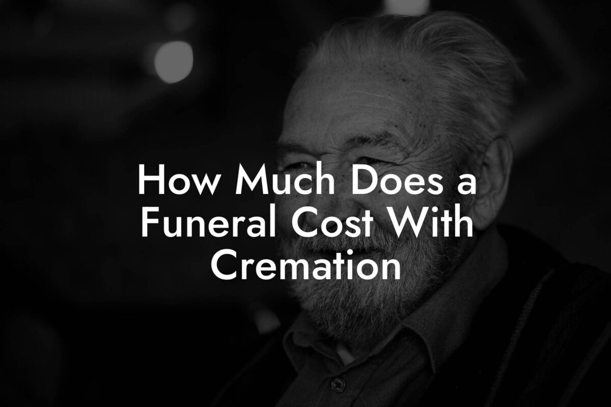 How Much Does a Funeral Cost With Cremation