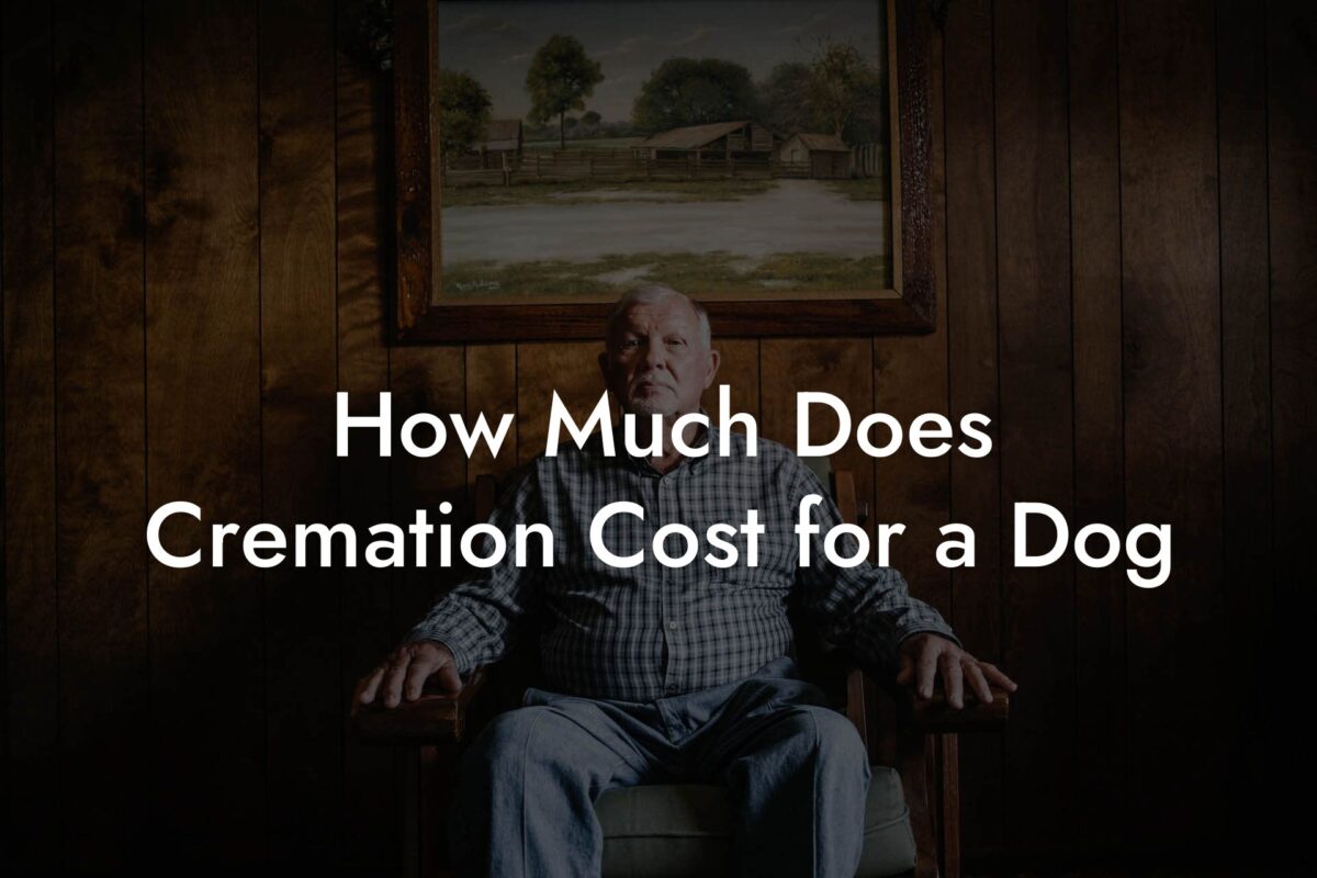 How Much Does Cremation Cost for a Dog