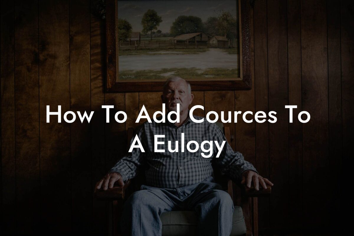 How To Add Cources To A Eulogy