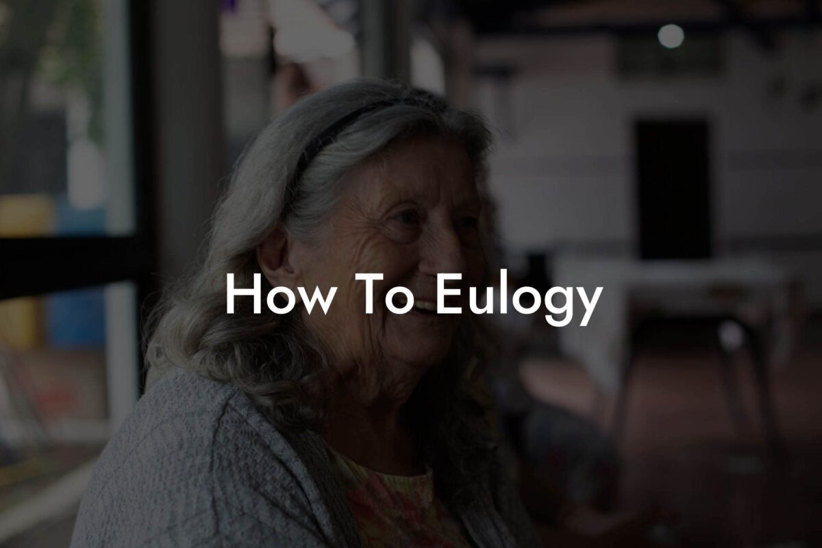 How To Eulogy