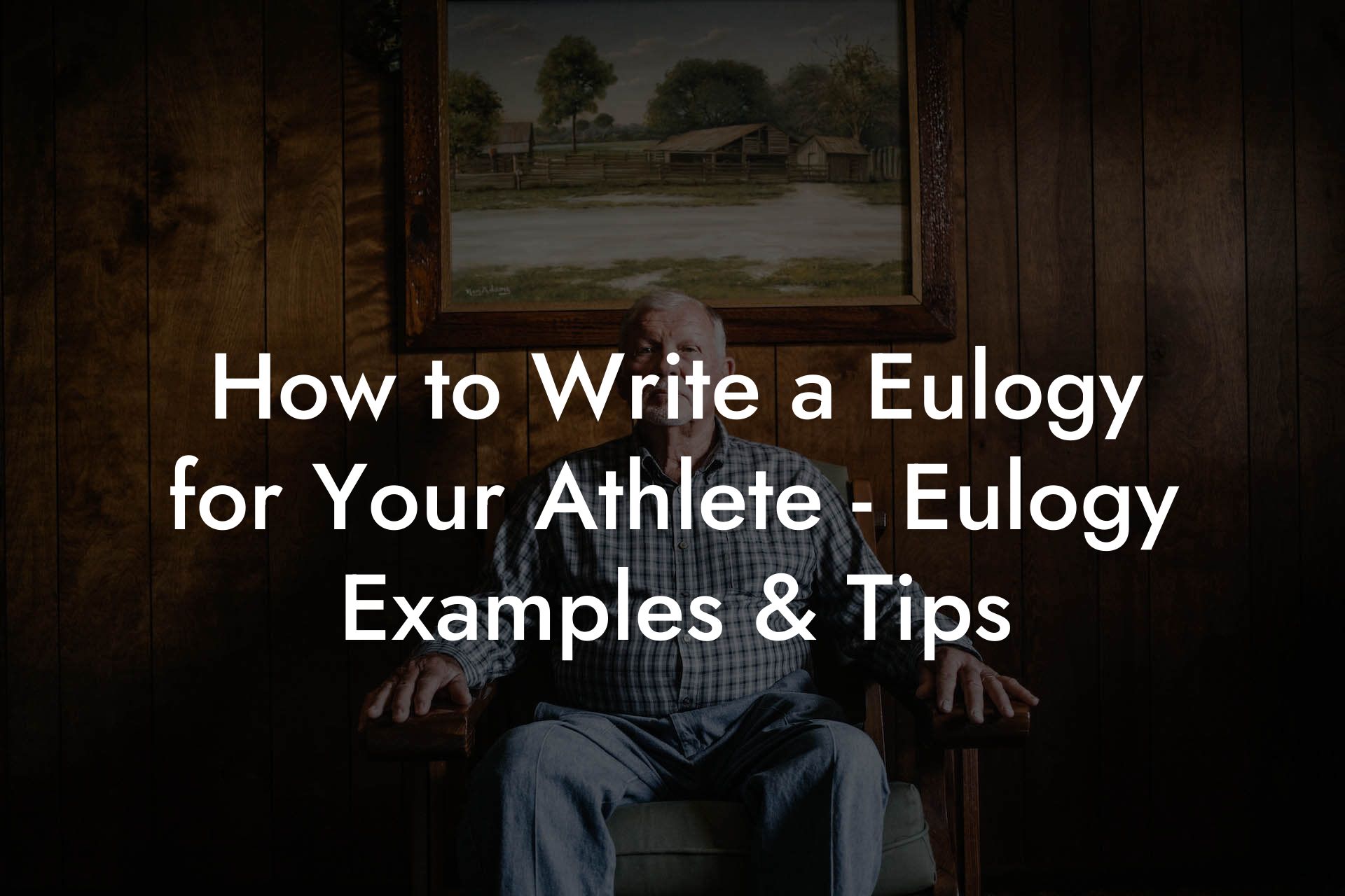 How to Write a Eulogy for Your Athlete - Eulogy Examples & Tips