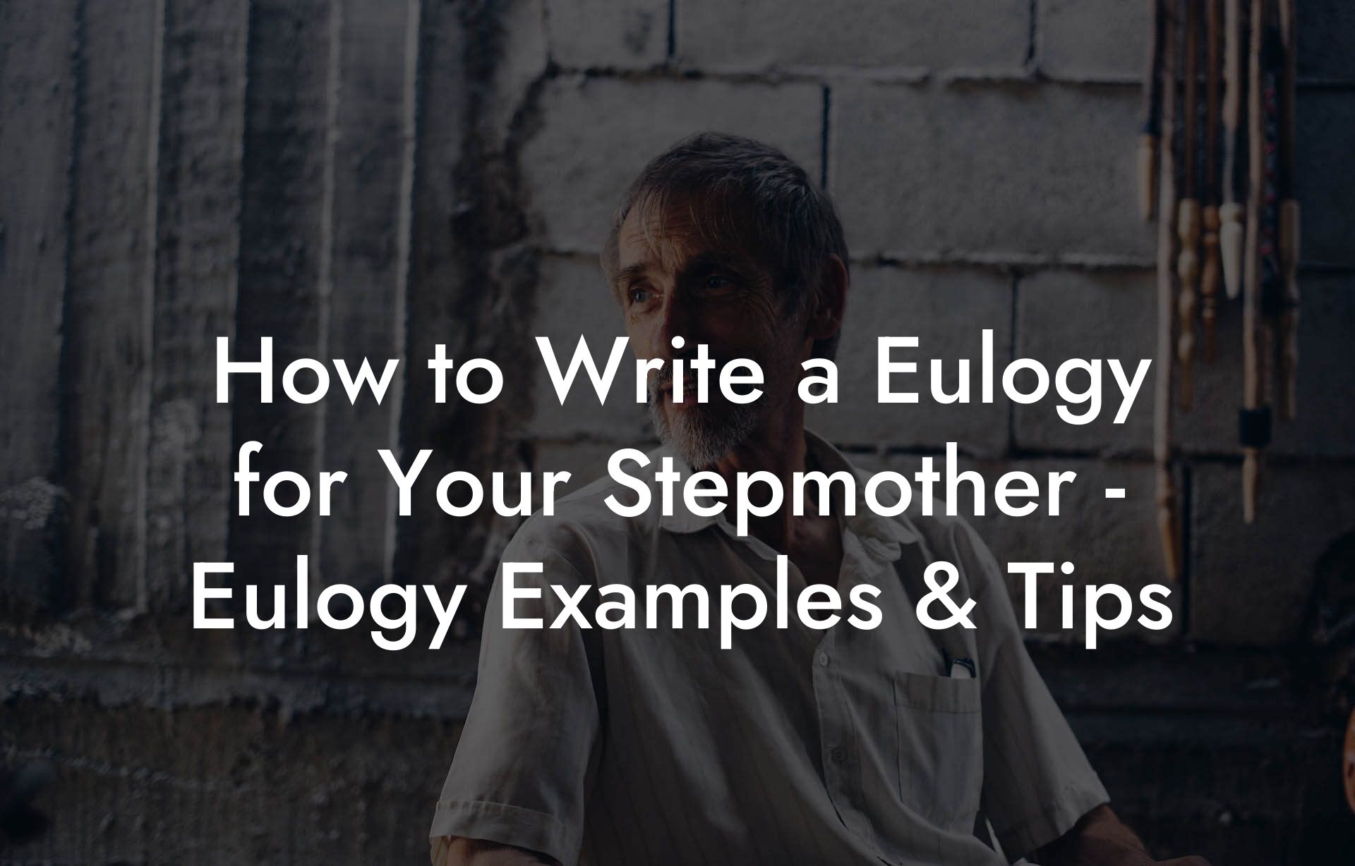 How to Write a Eulogy for Your Stepmother - Eulogy Examples & Tips
