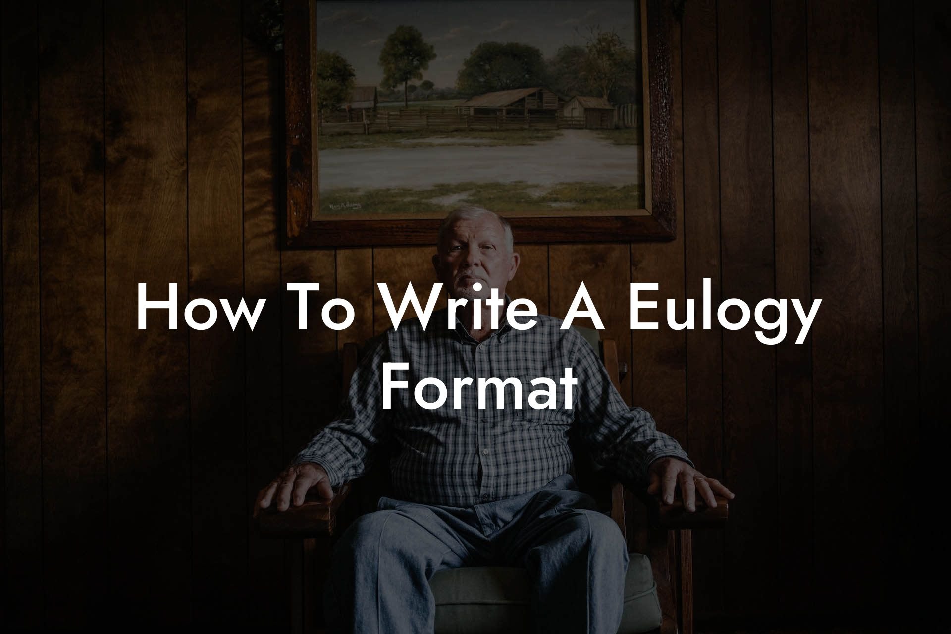How To Write A Eulogy Format
