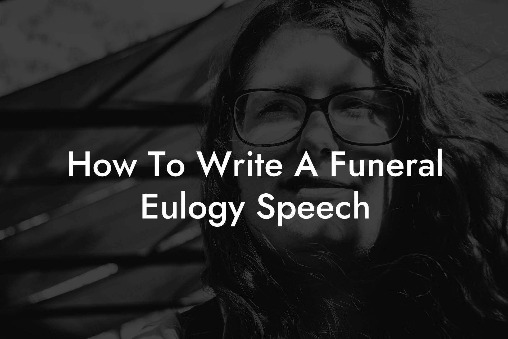 write the funeral speech