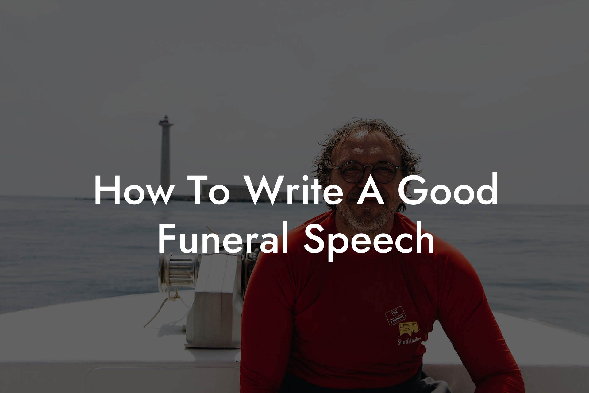 how do you write a funeral speech