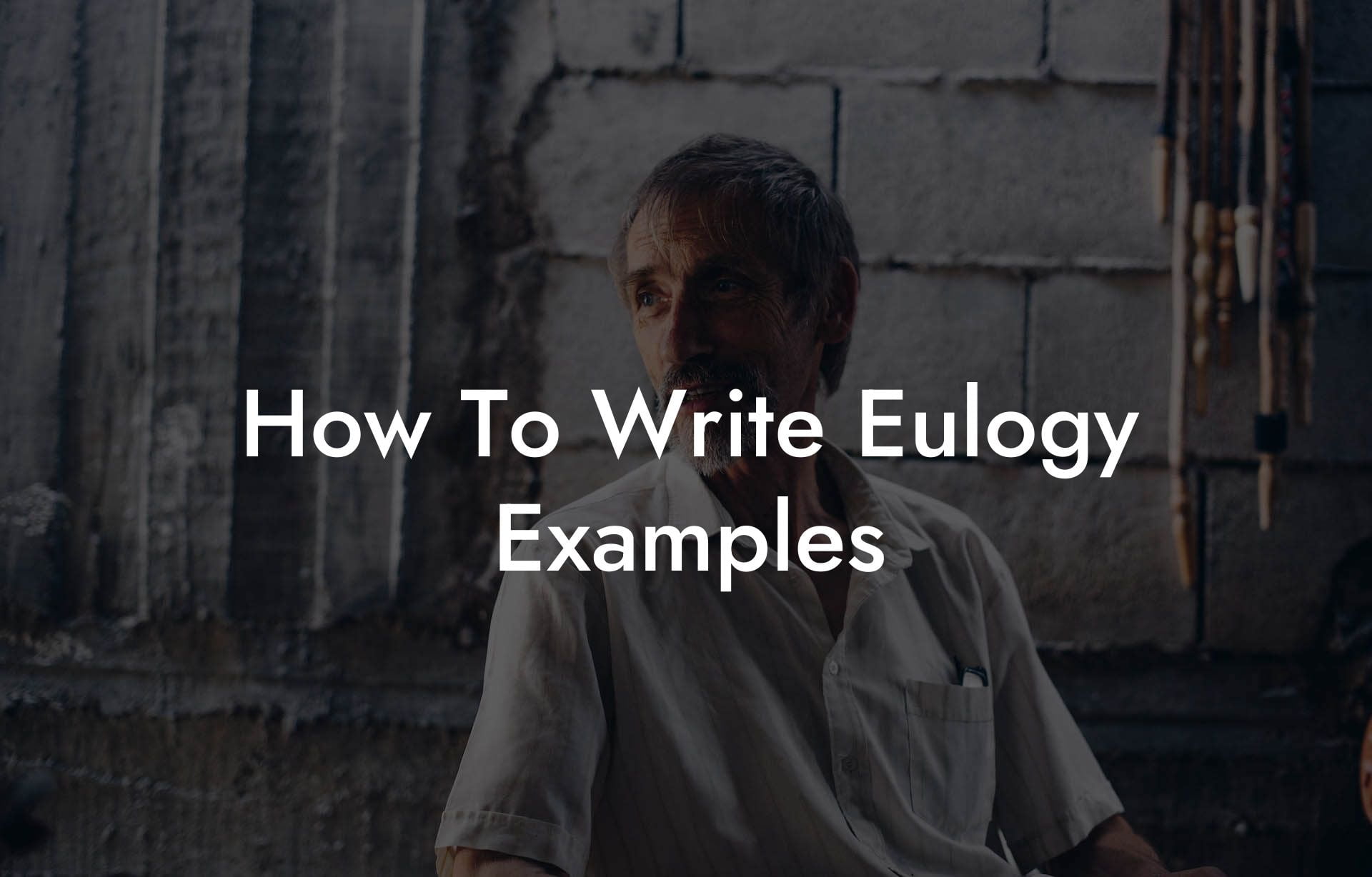 How To Write Eulogy Examples