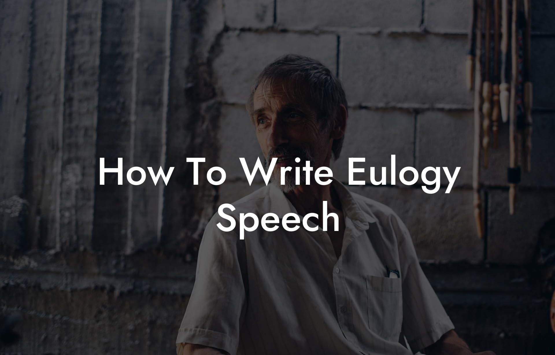 How To Write Eulogy Speech