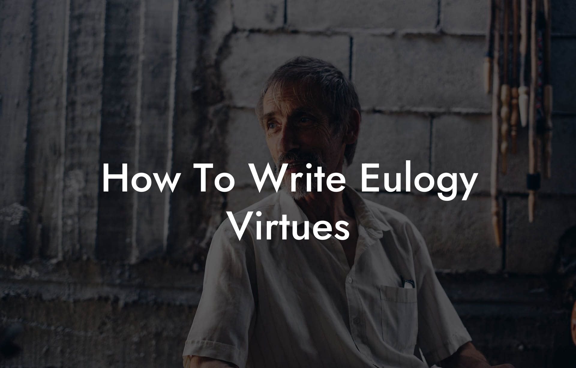 How To Write Eulogy Virtues