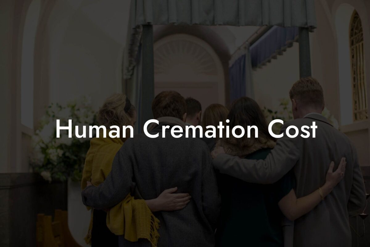 Human Cremation Cost