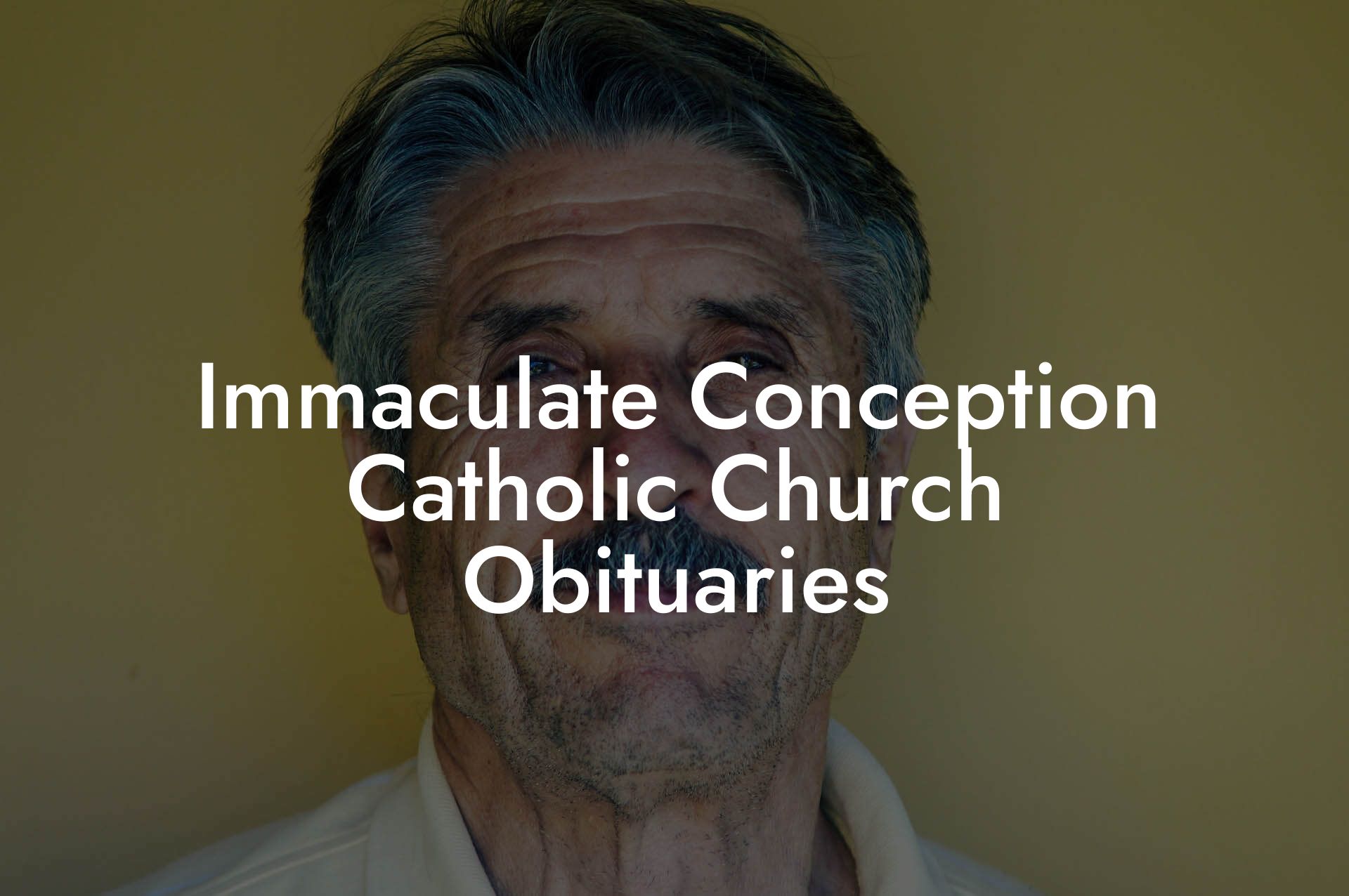 Immaculate Conception Catholic Church Obituaries