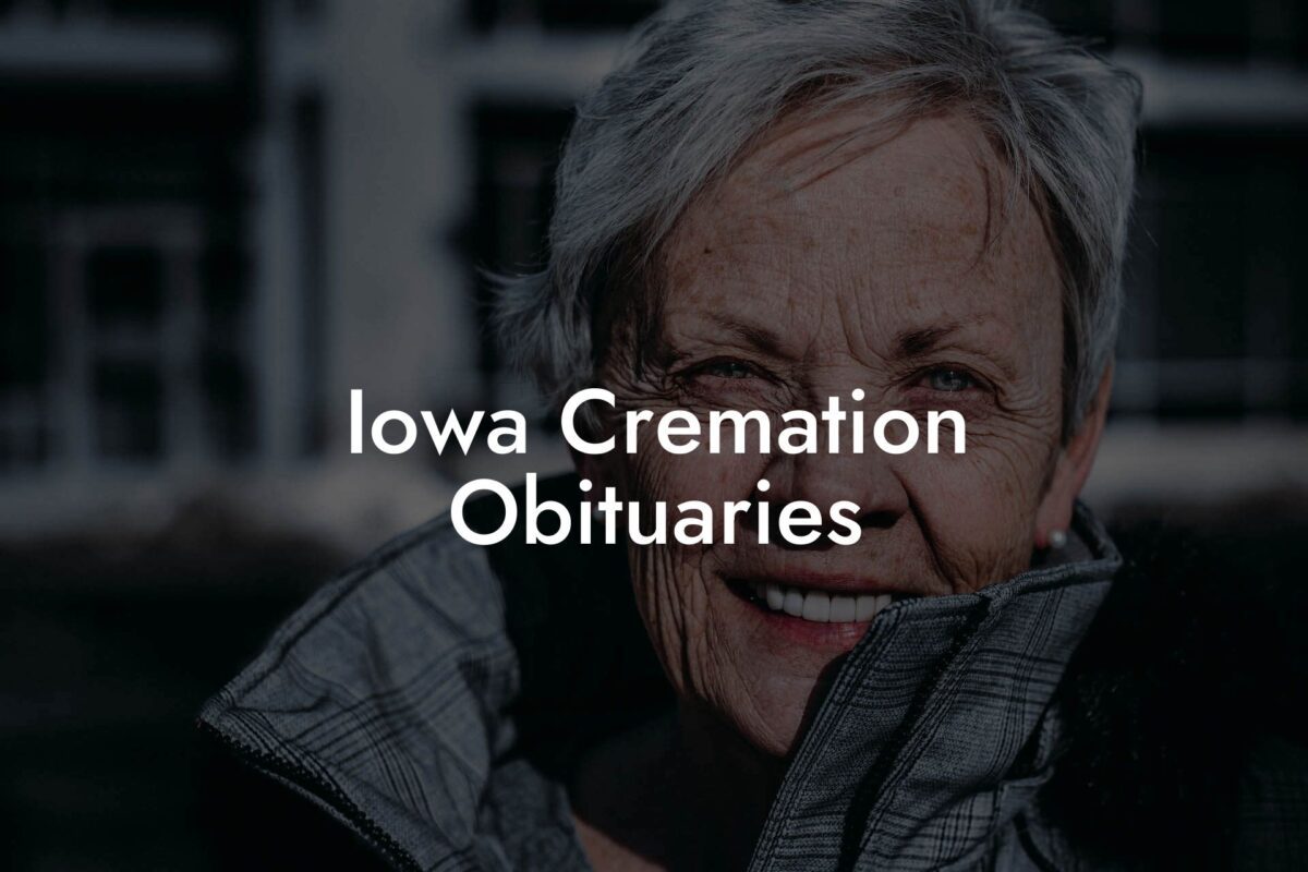 Iowa Cremation Obituaries