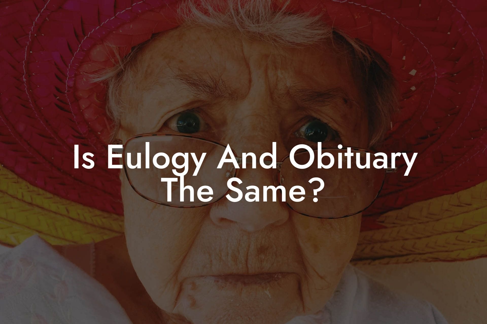 Is Eulogy And Obituary The Same?