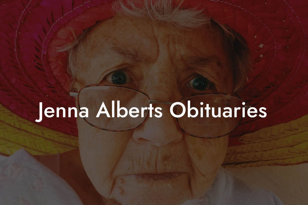 Jenna Alberts Obituaries