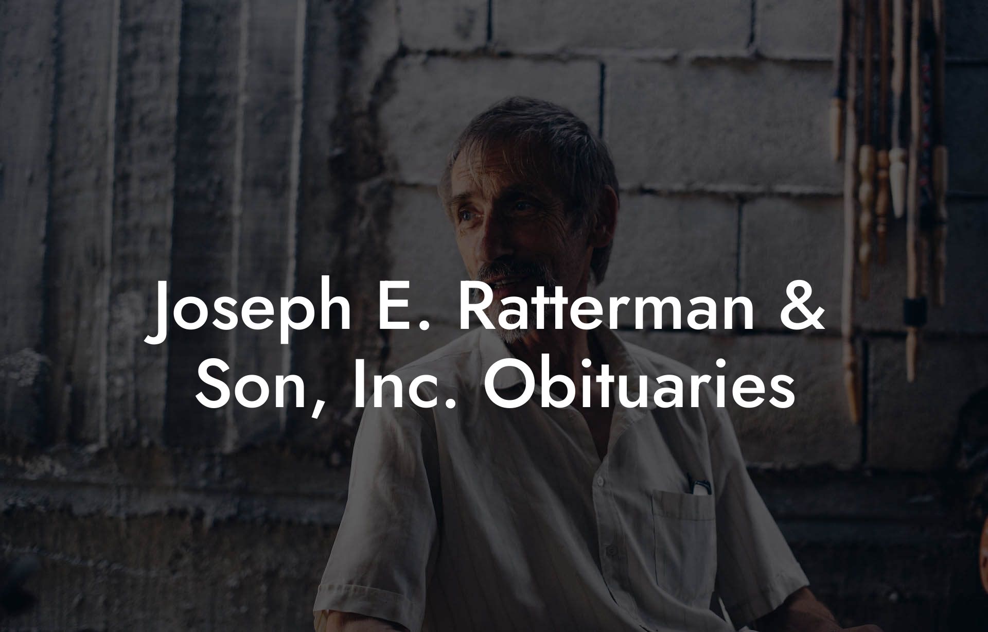 Joseph E. Ratterman & Son, Inc. Obituaries