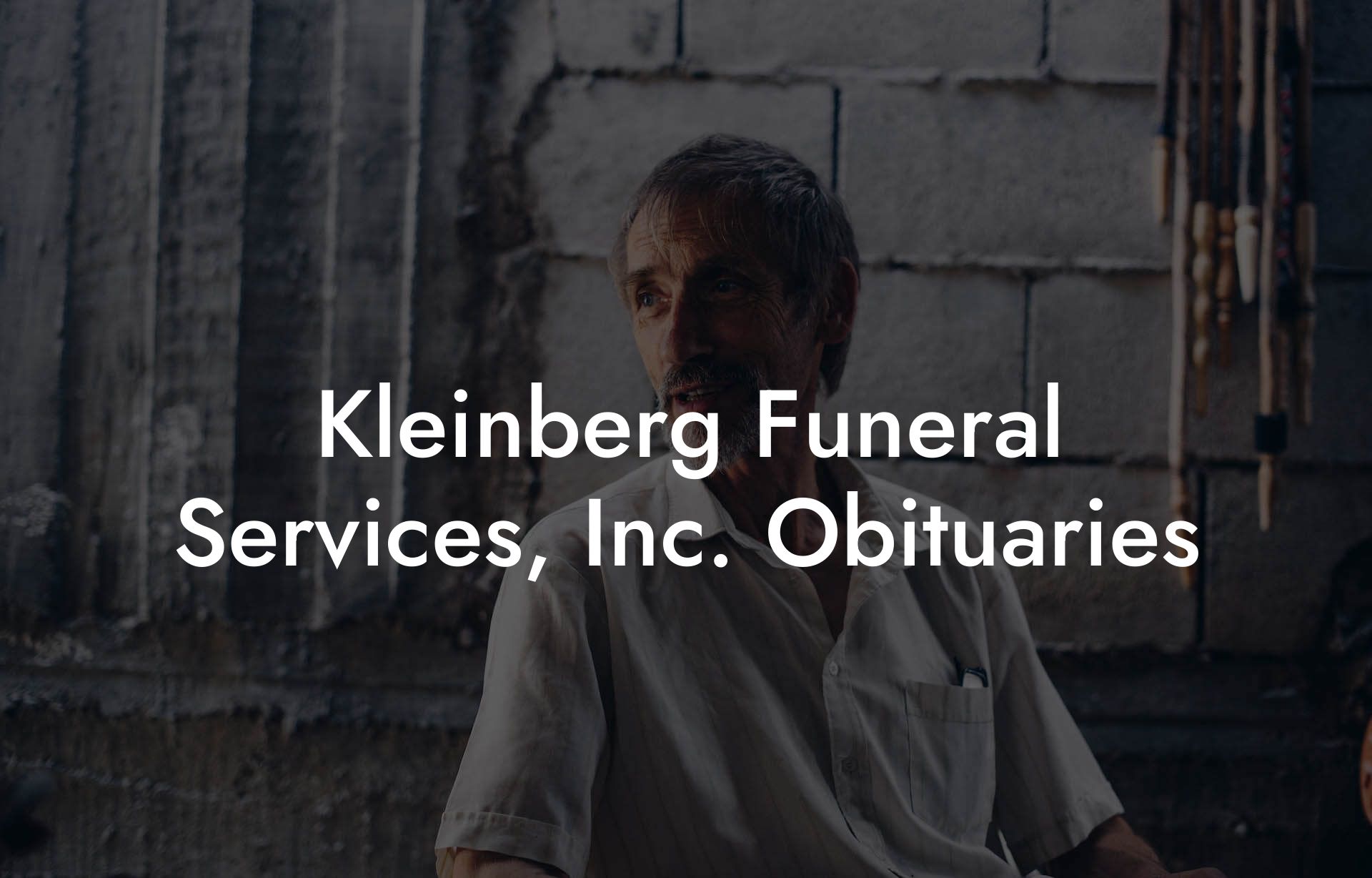 Kleinberg Funeral Services, Inc. Obituaries Eulogy Assistant