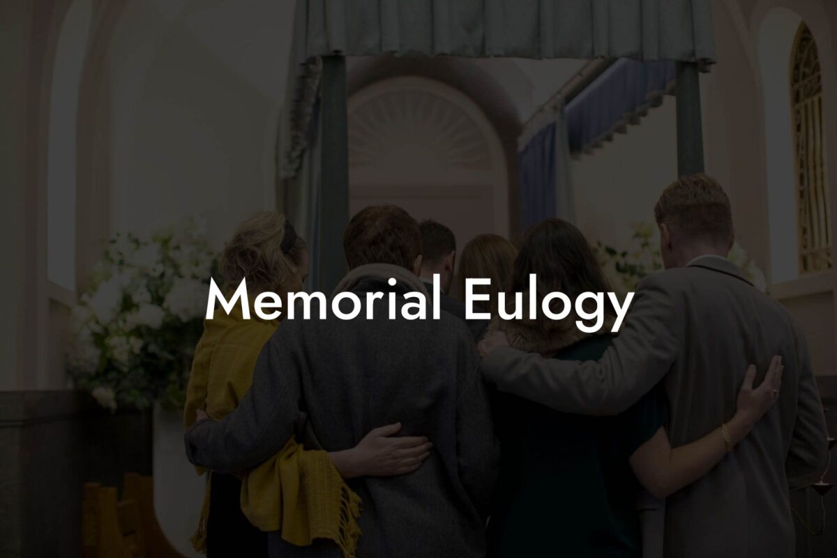 Memorial Eulogy