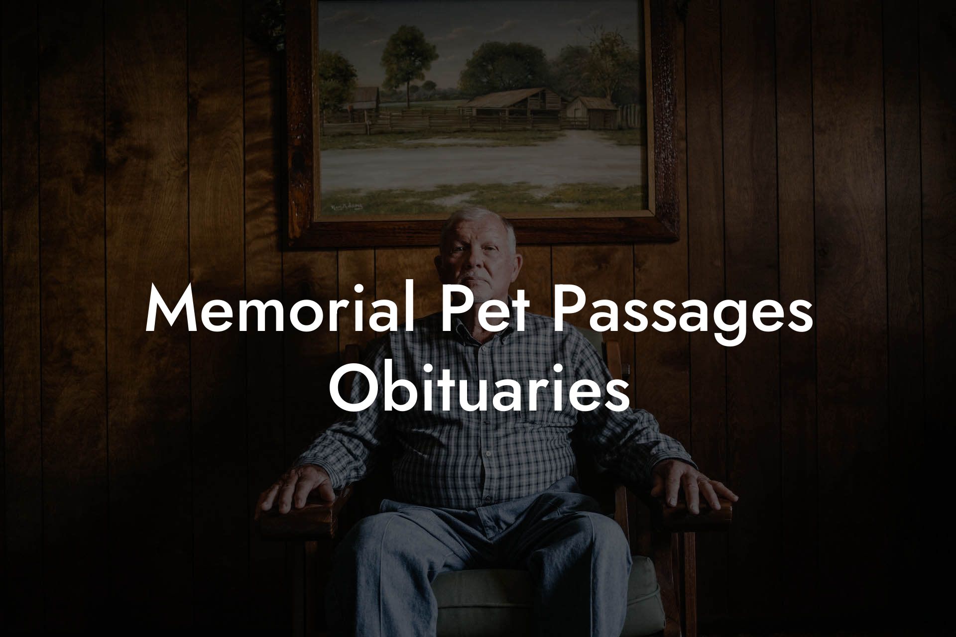 Memorial Pet Passages Obituaries