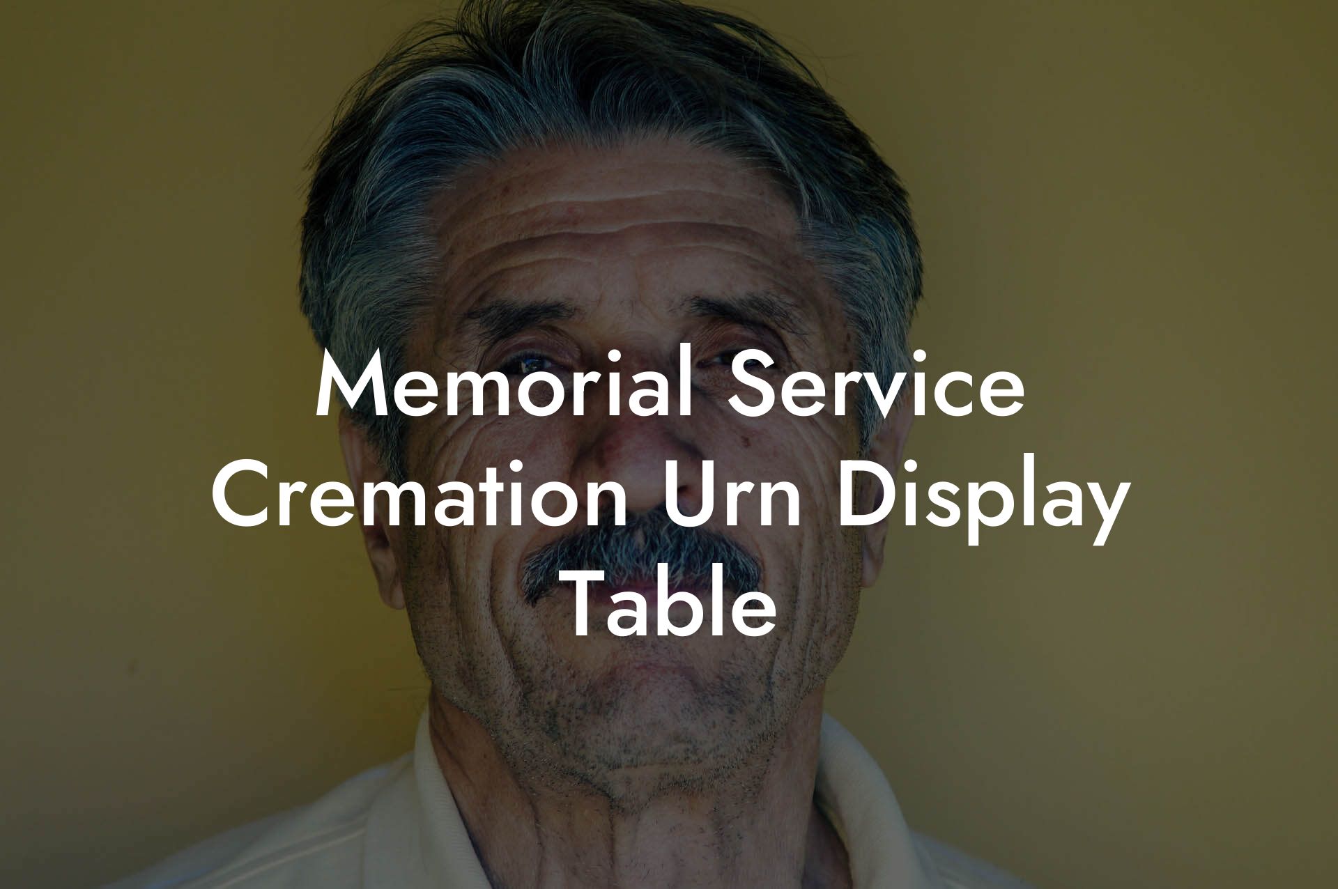 Memorial Service Cremation Urn Display Table