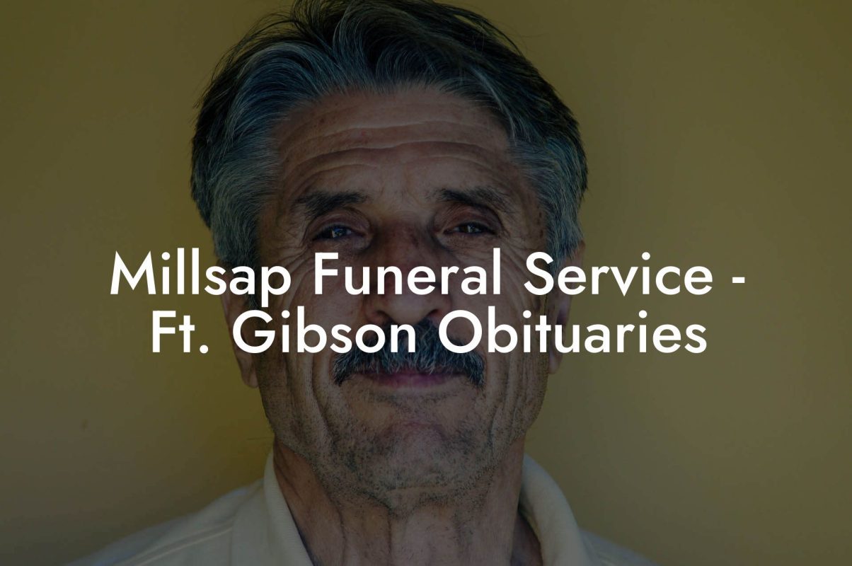 Millsap Funeral Service - Ft. Gibson Obituaries