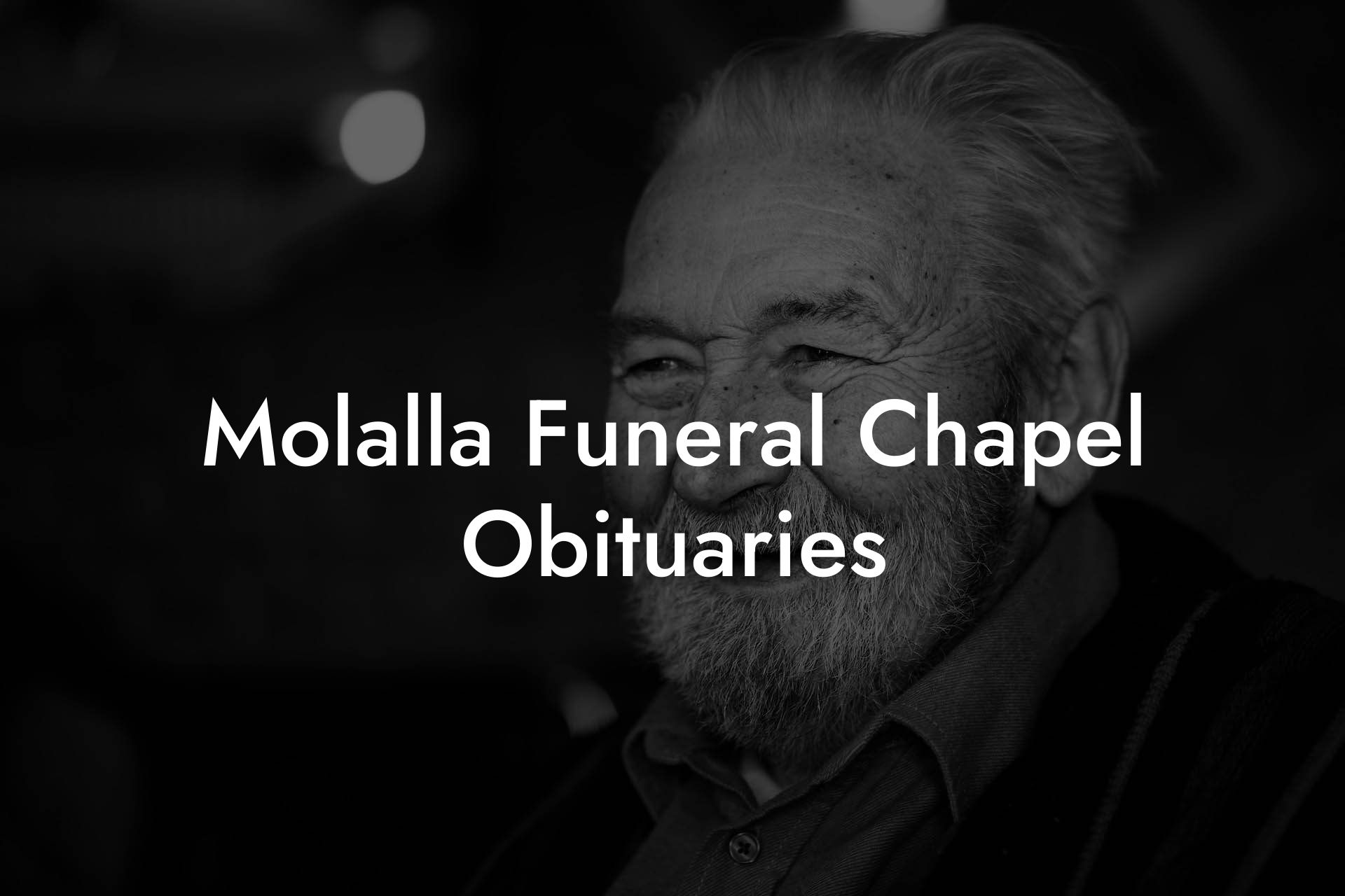 Molalla Funeral Chapel Obituaries