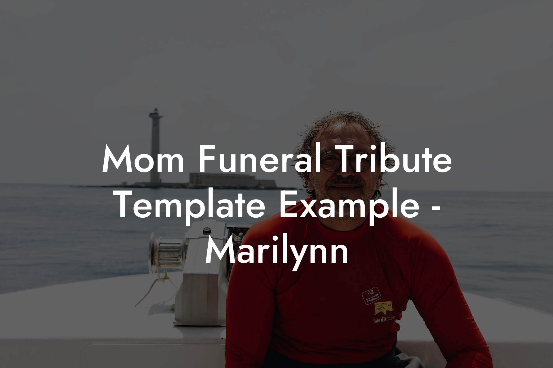 Mom Funeral Tribute Template Example - Marilynn