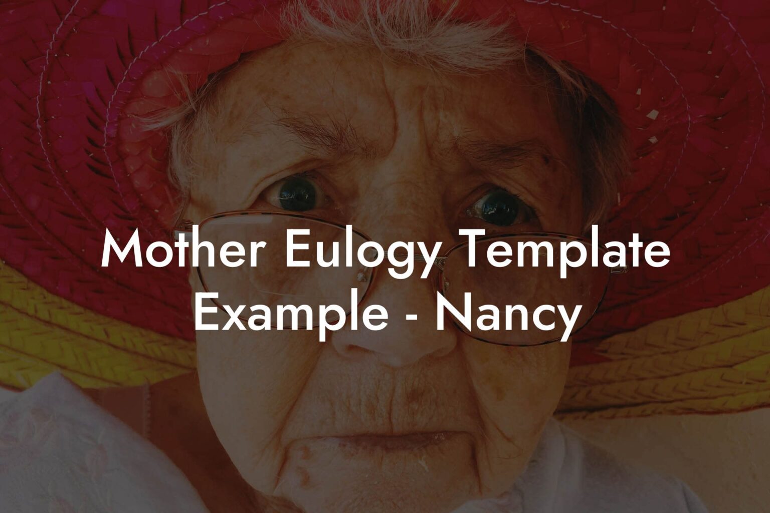 Mother Eulogy Template Example Nancy Eulogy Assistant