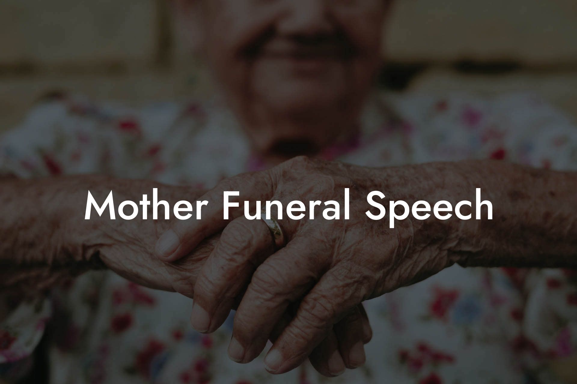 Mother Funeral Speech