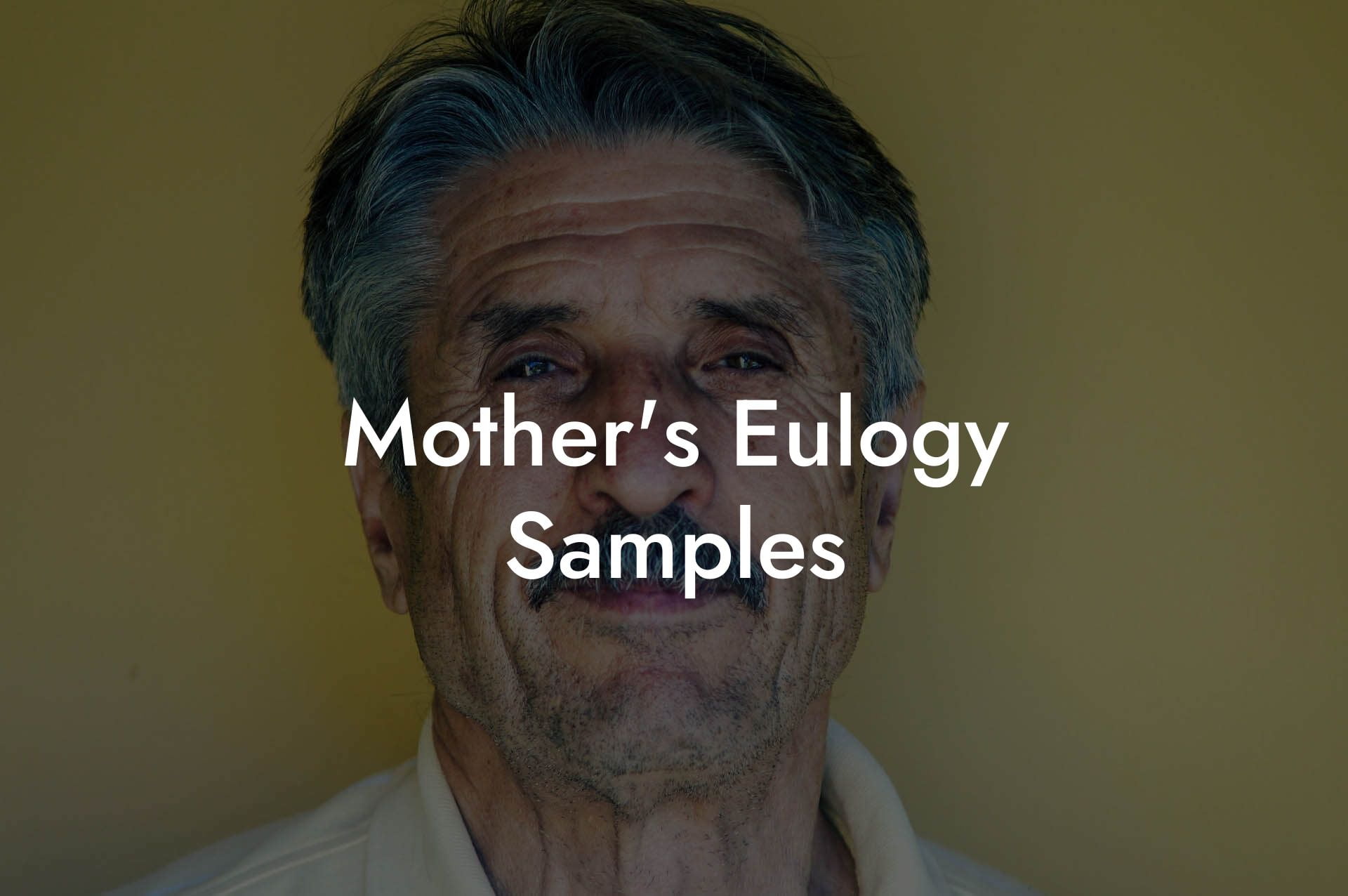 Mother's Eulogy Samples