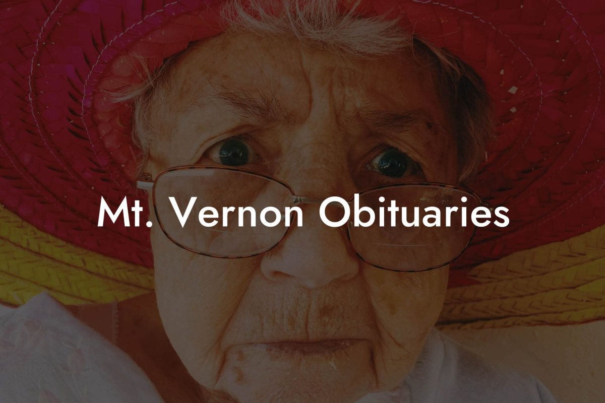 Mt. Vernon Obituaries