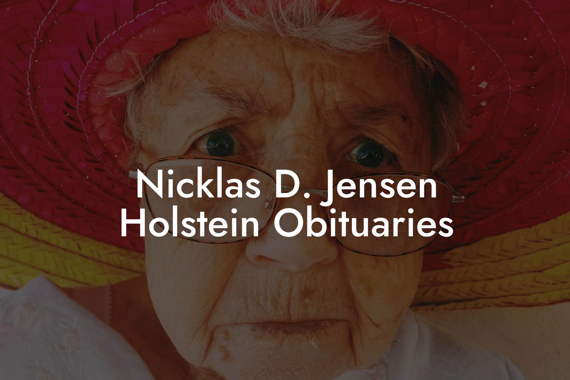 Nicklas D. Jensen Holstein Obituaries