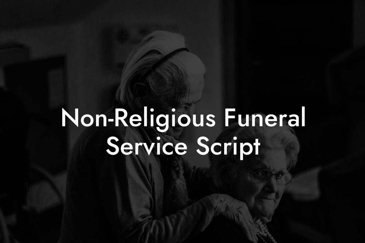 Non-Religious Funeral Service Script