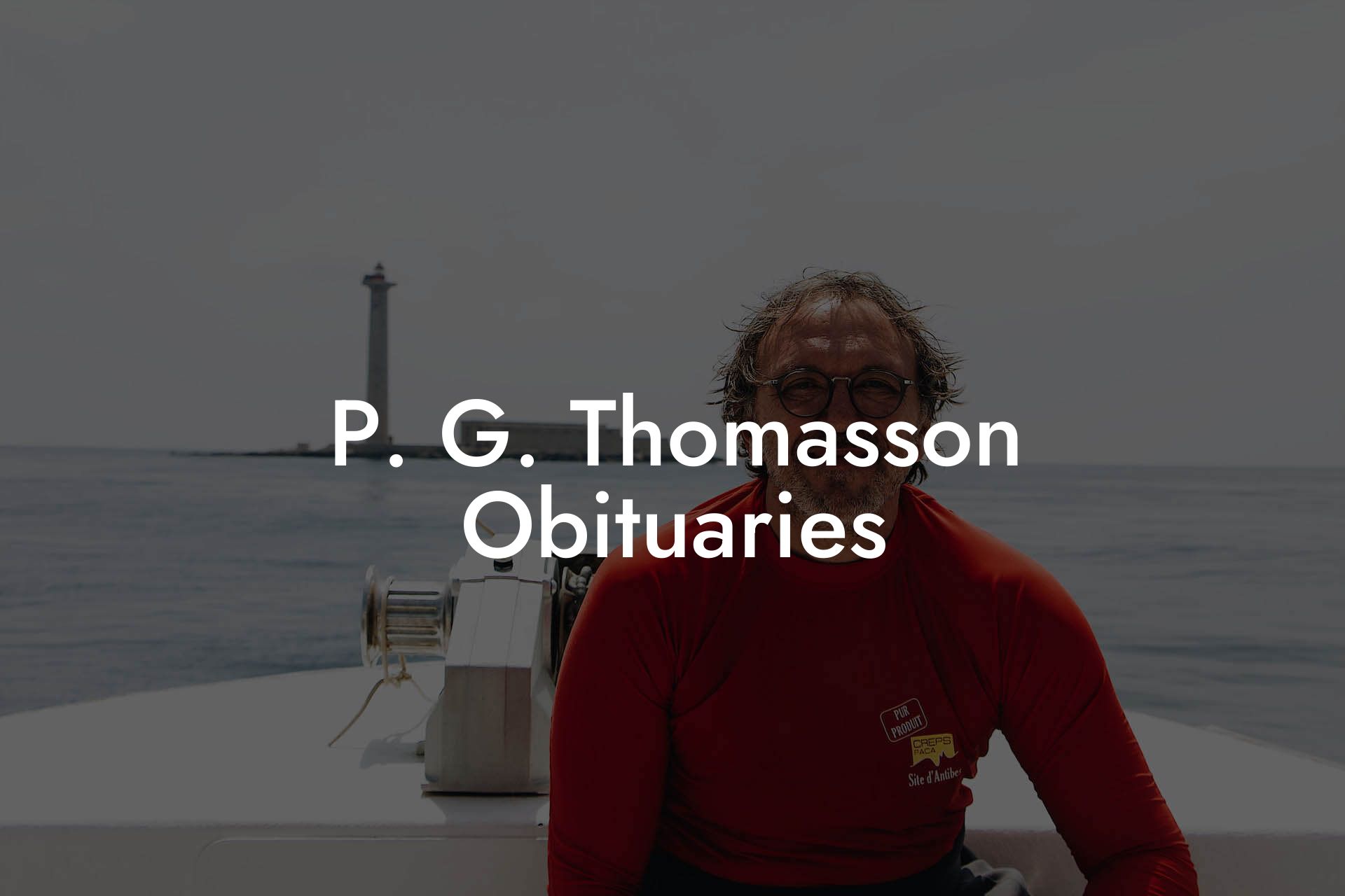 P. G. Thomasson Obituaries