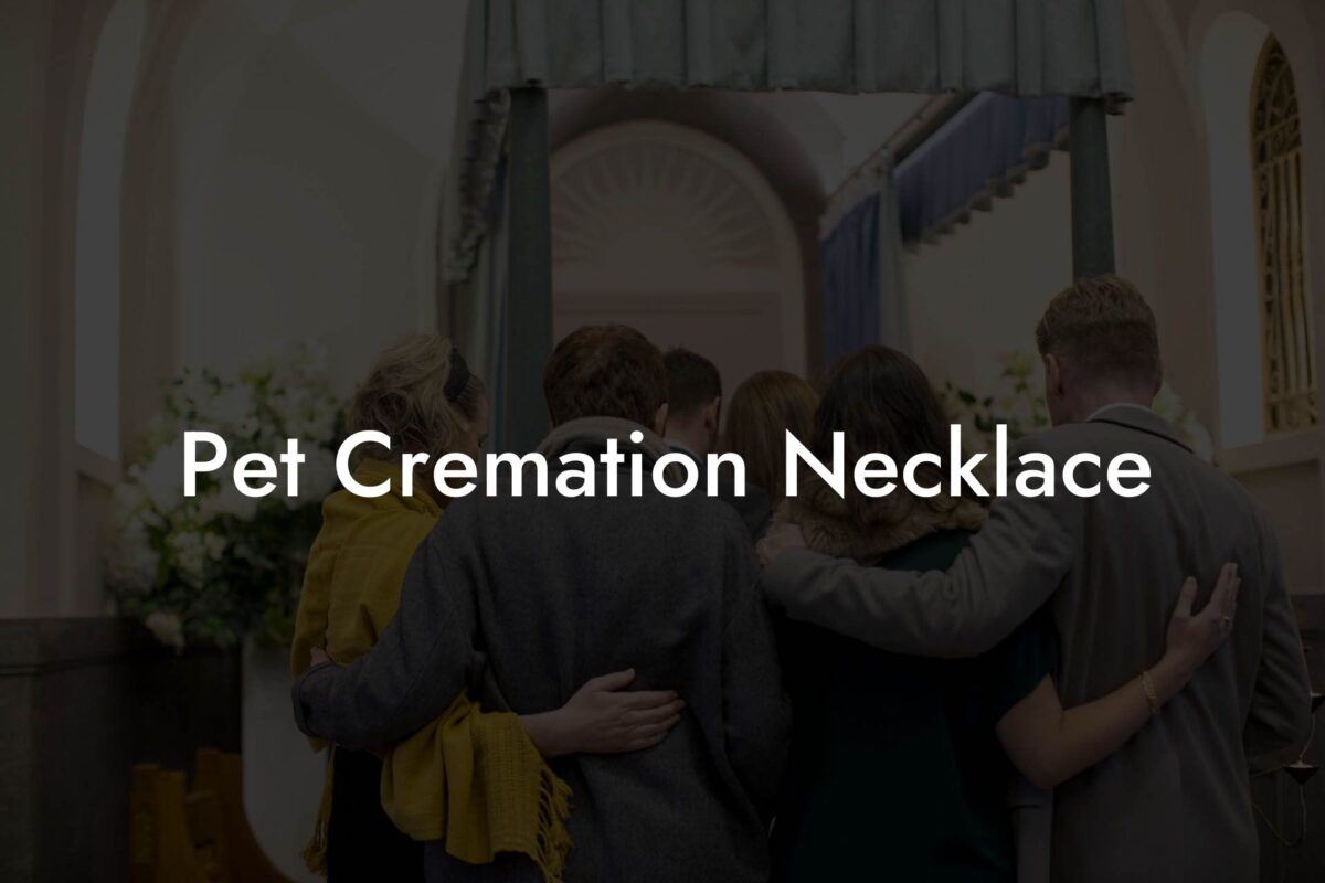 Pet Cremation Necklace