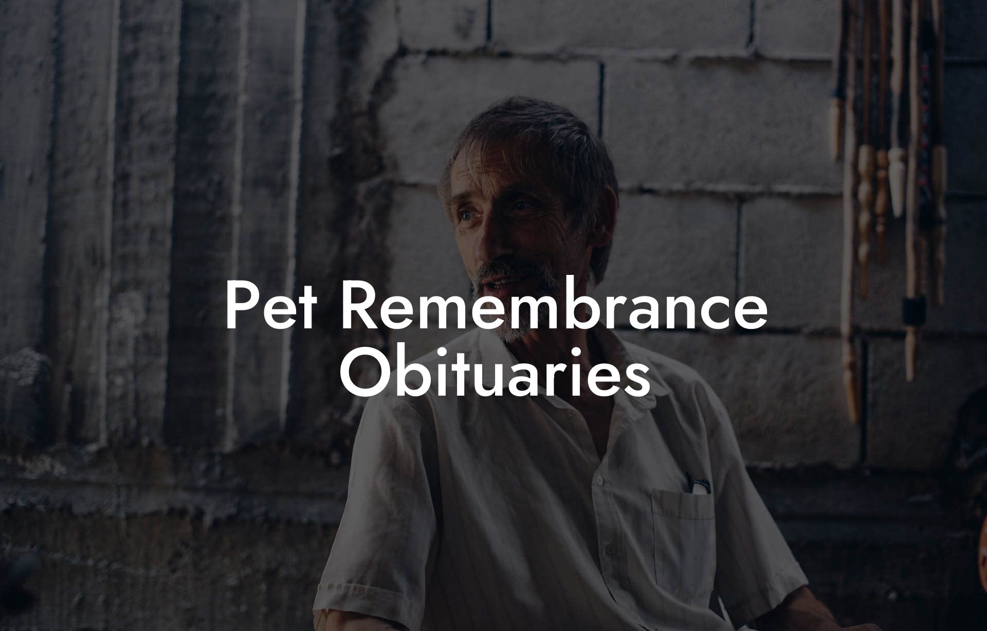 Pet Remembrance Obituaries