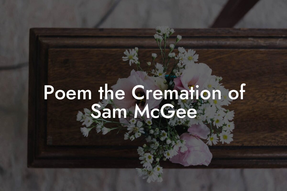 Poem the Cremation of Sam McGee