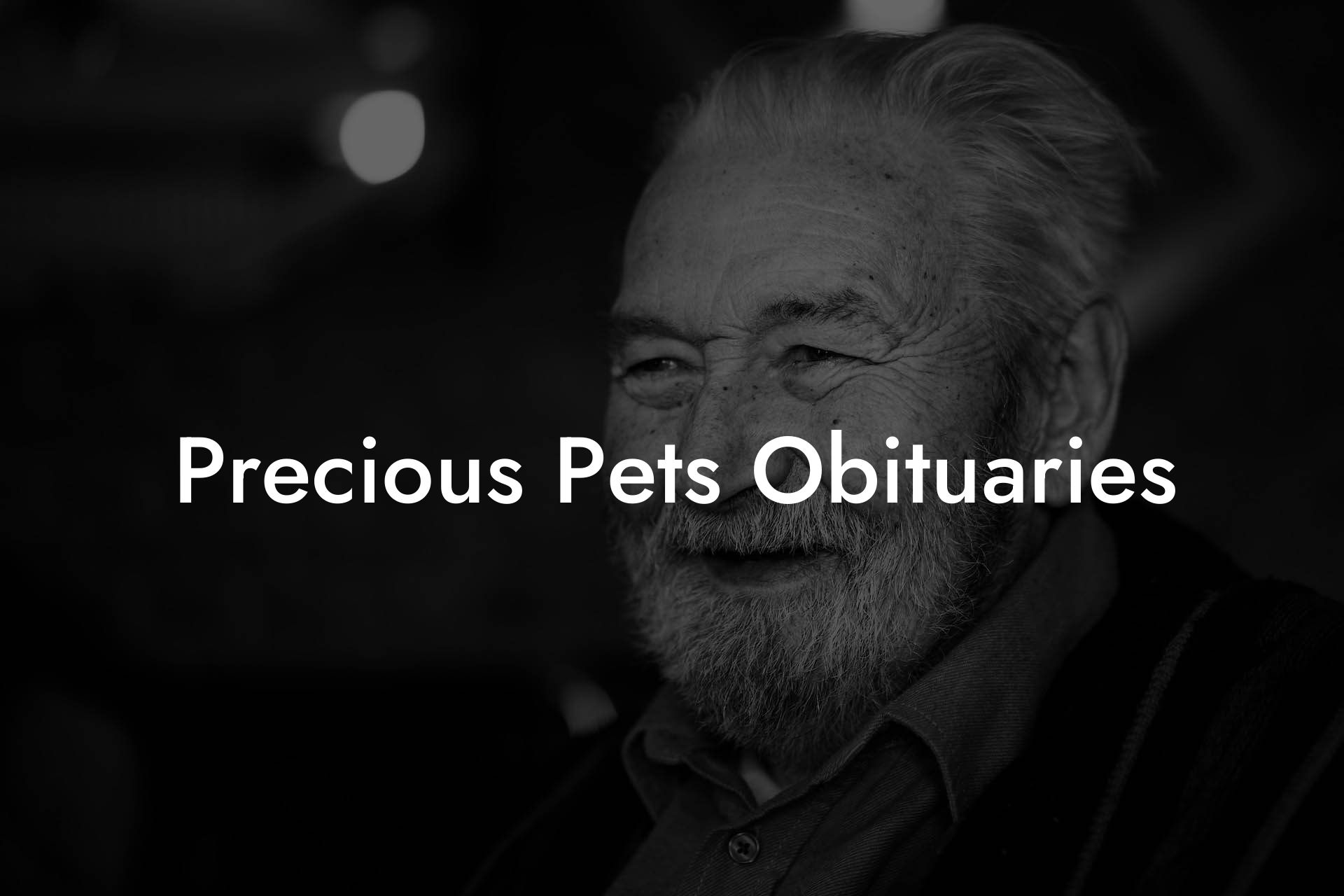 Precious Pets Obituaries