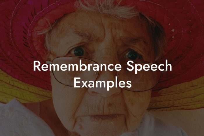 Remembrance day speech examples