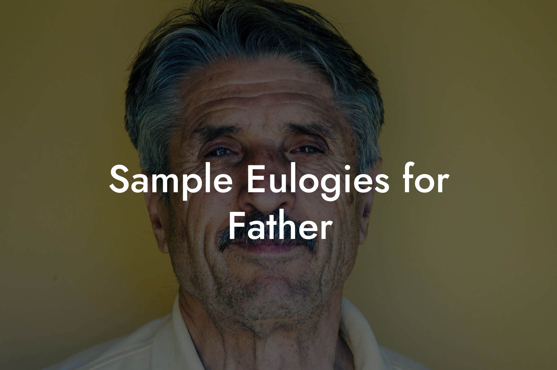 Sample Eulogies for Father