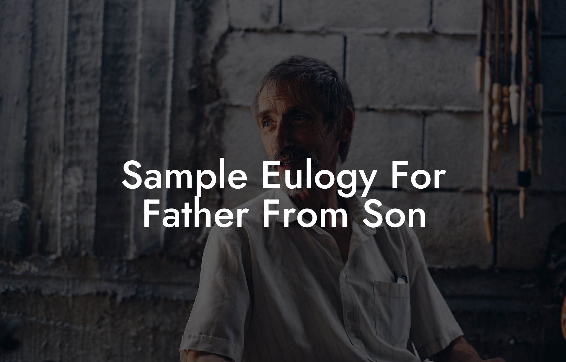 Sample Eulogy For Father From Son