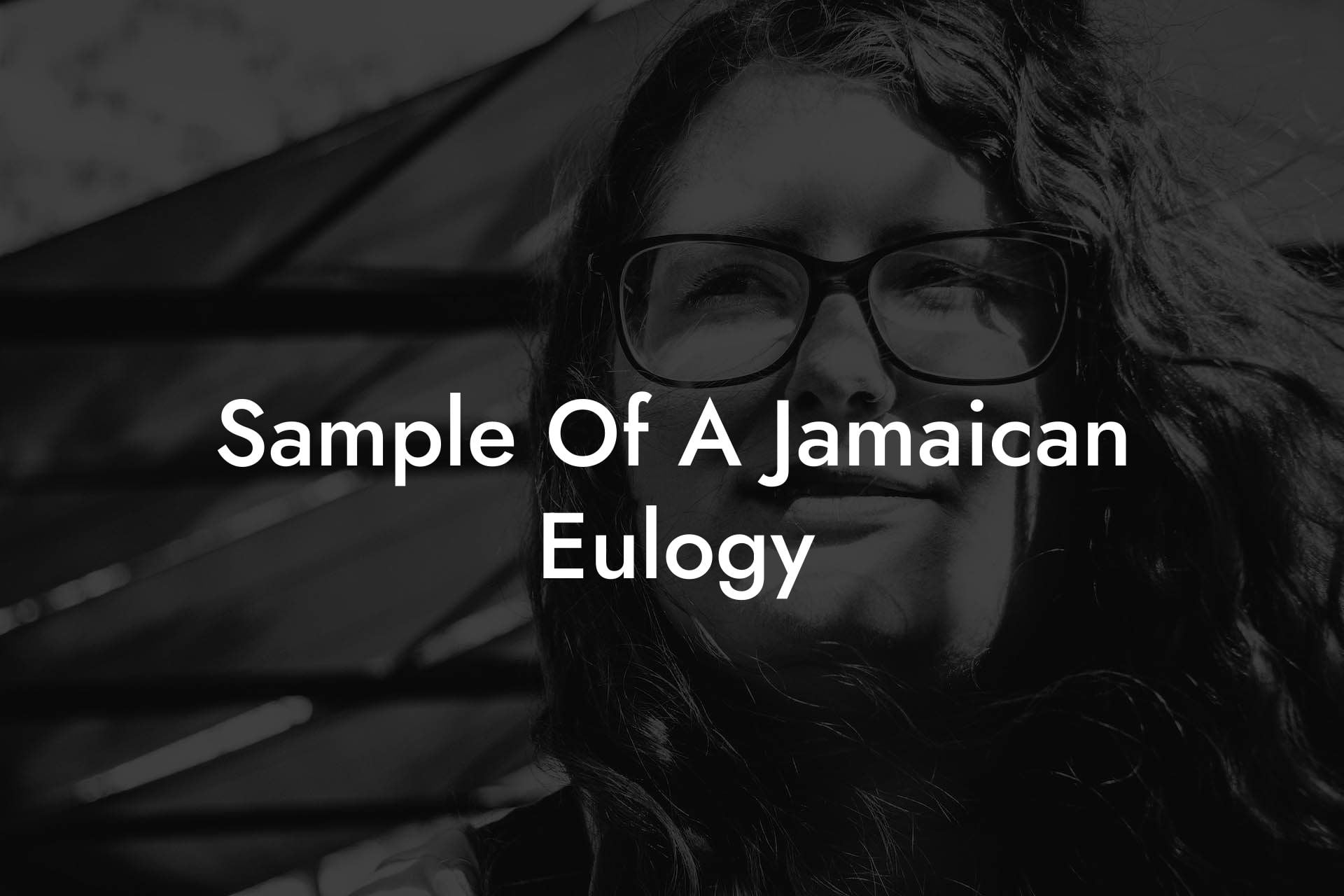 Sample Of A Jamaican Eulogy