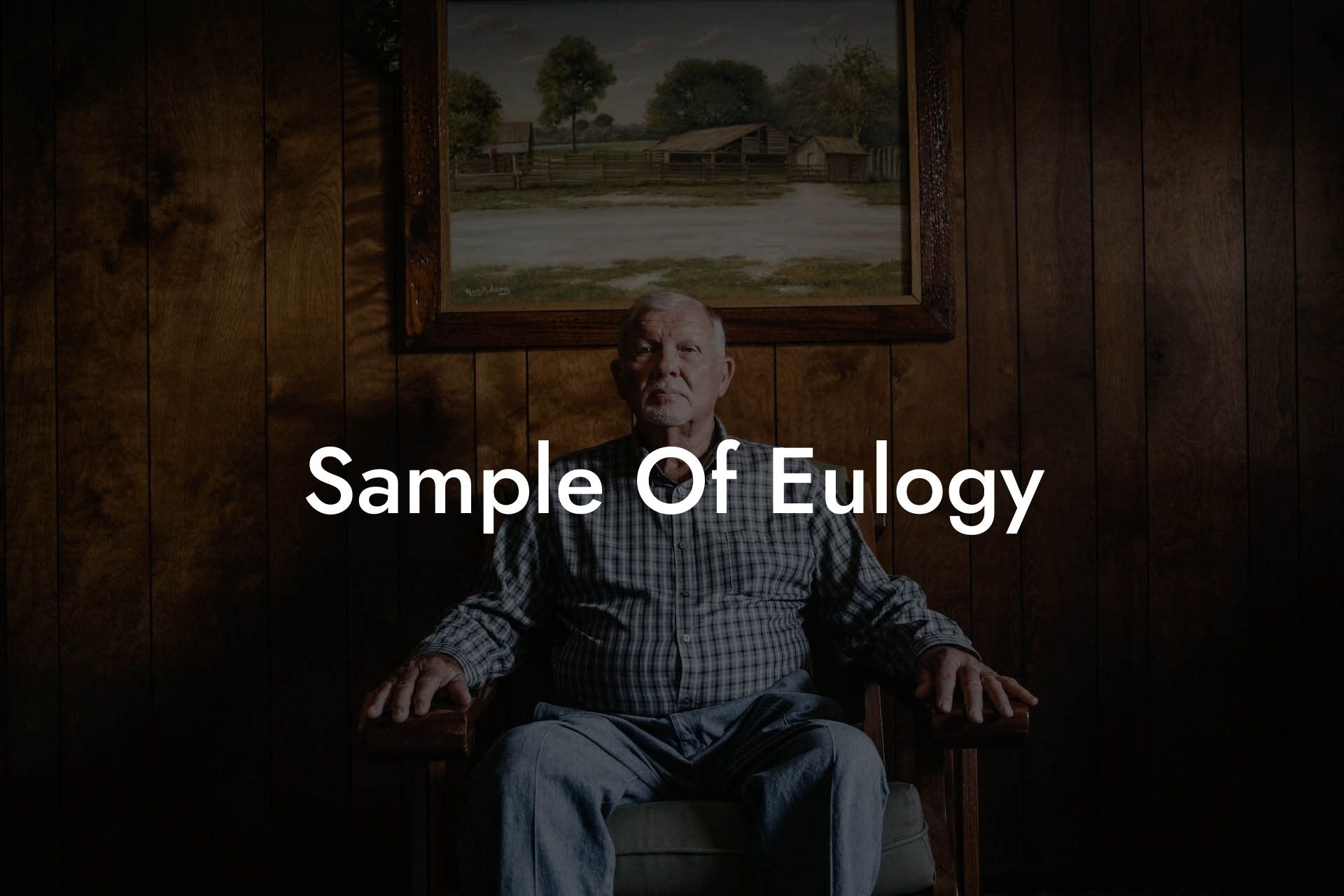 Sample Of Eulogy
