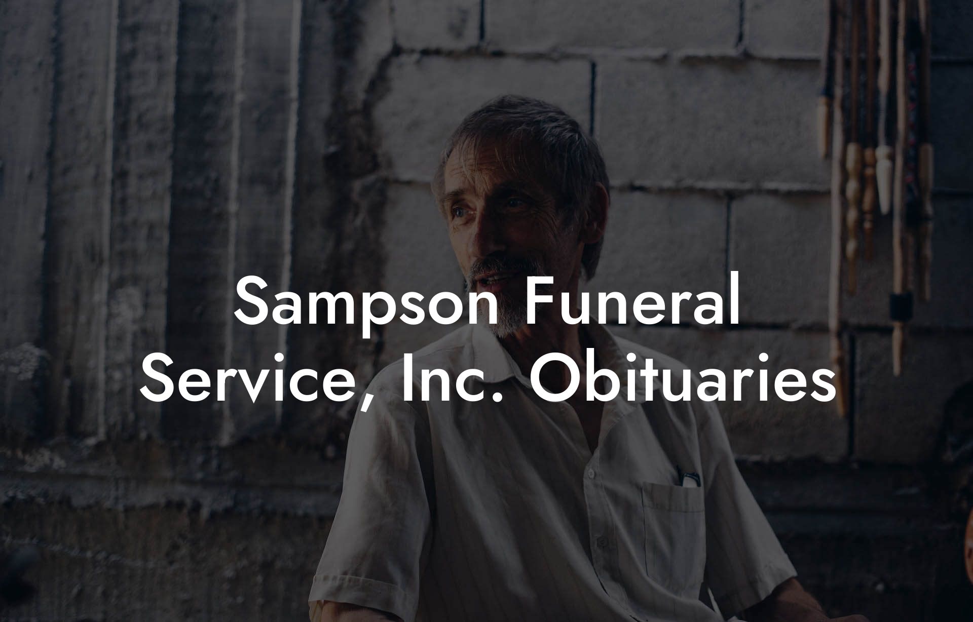 Sampson Funeral Service, Inc. Obituaries